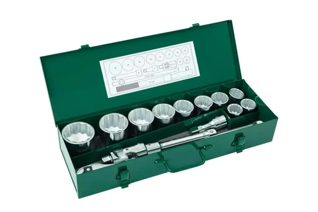 [ST09148SJ] JGO DE DADOS 3/4 12 LADOS DE 15 PCS 1 A 2 PULGADAS SATA 