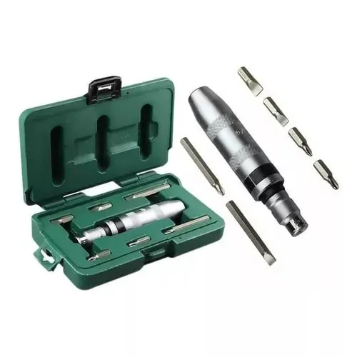 JGO DE DESARMADOR DE IMPACTO MANUAL 7 PCS SATA 