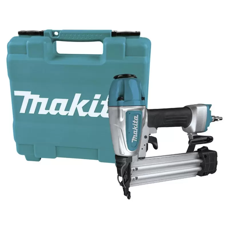 [AF506] CLAVADORA NEUMATICA 5/8 2" CALIBRE 18 EN MALETA MAKITA