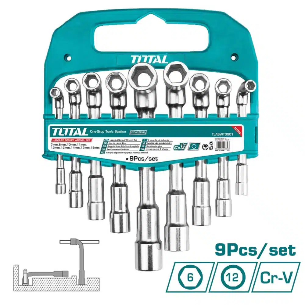 [TLASWT0901] KIT DE LLAVES L PARA SOCKET 9PCS CR.V 7/8/10/12/13/14/17/19 INDUSTRIAL