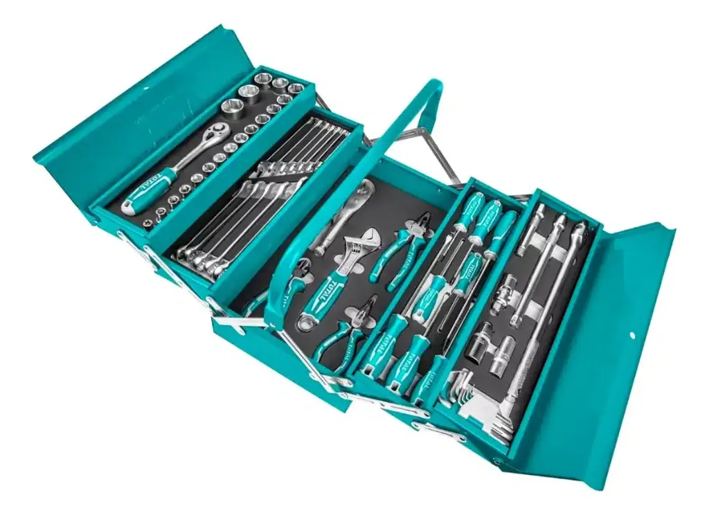 CAJA DE HERRAMIENTAS INCLUYE 108 PZS INDUSTRIAL METALICA-THTCS121081-TOTAL