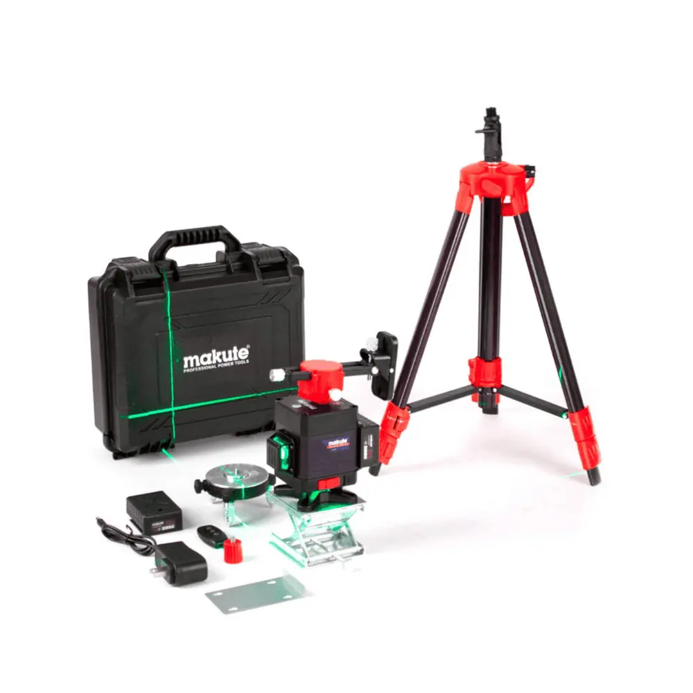 NIVEL LASER 16 LINEAS + TRIPODE + MALETA MAKUTE 