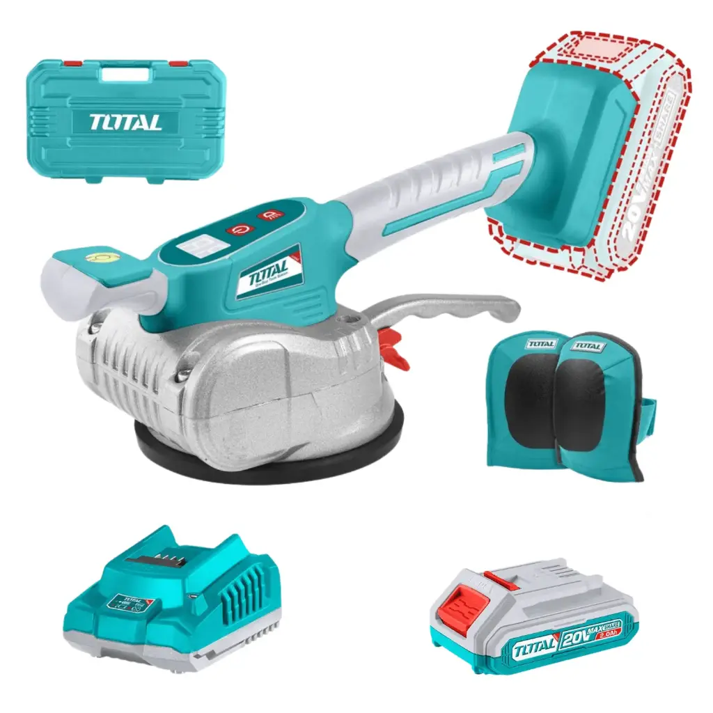 [TTVLI20101] VIBRADORA DE CERÁMICO 20V + 1 BATERIAS DE 2AH + CARGADOR EN MALETA 