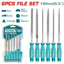 [THT91462] JUEGO DE LIMAS DELGADAS 5" X 6PCS