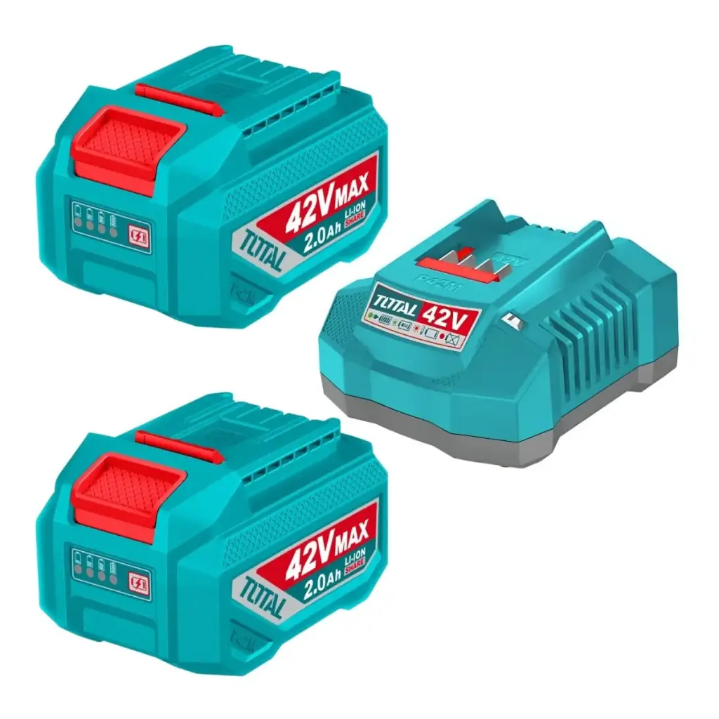 KIT DE 2 BATERÍAS 42V 2.0AMP + CARGADOR TOTAL