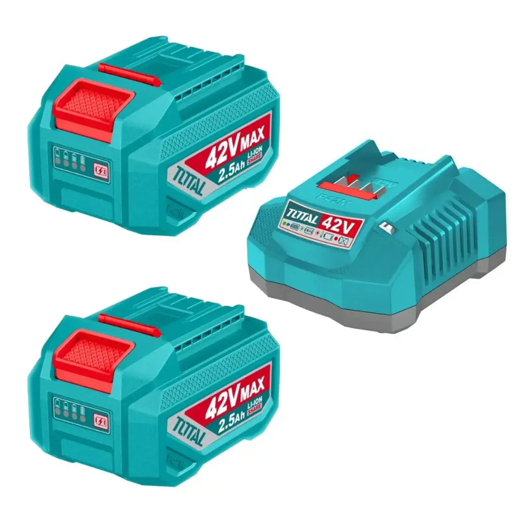KIT DE 2 BATERÍAS 42V 2.5AMP + CARGADOR TOTAL