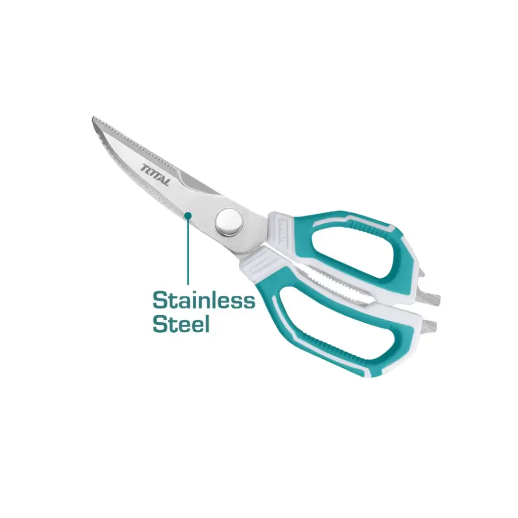 TIJERAS DE COCINA 225MM CON FUNCIÓN 5 EN 1 TOTAL