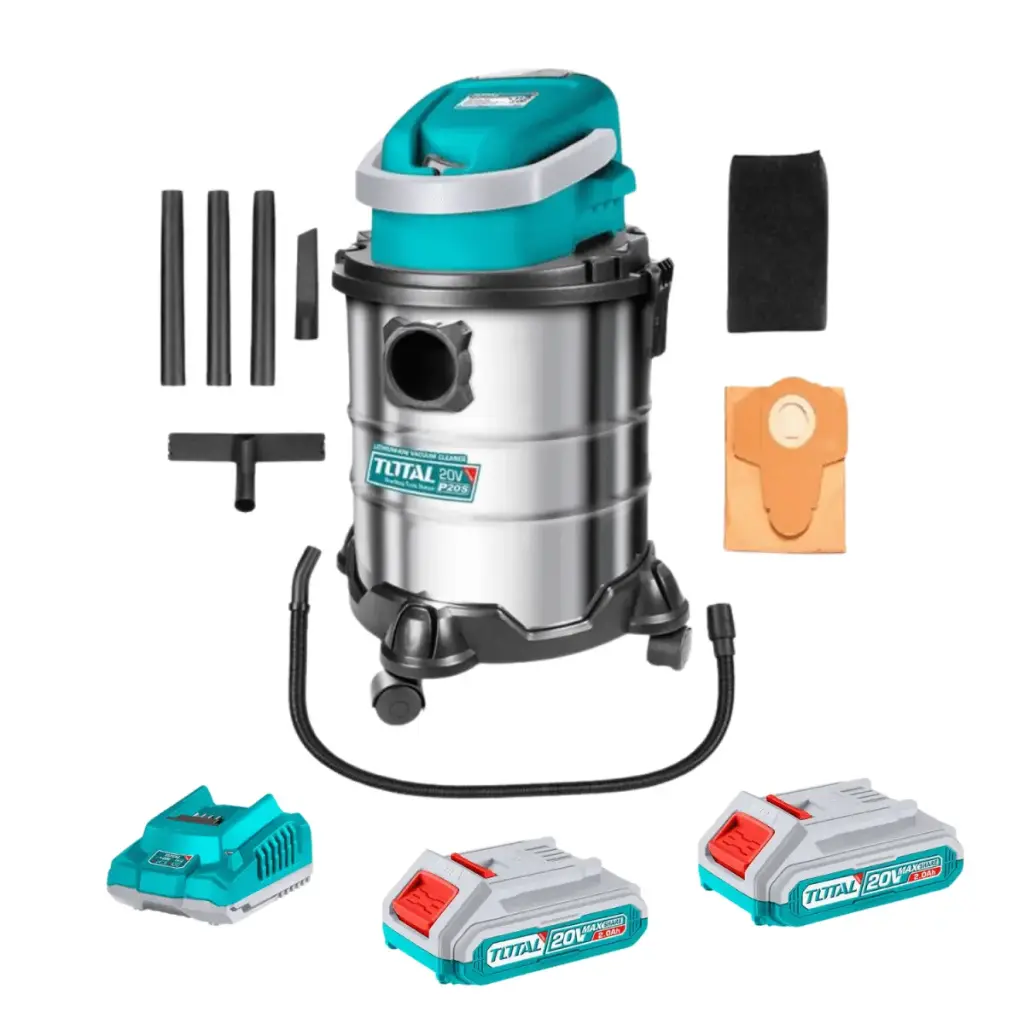 ASPIRADORA 20L INALAMBRICA 20V BARETOOLS CON AACCESORIOS TOTAL