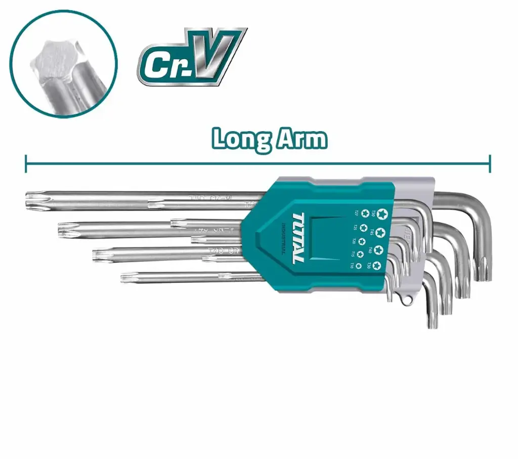 JUEGO DE LLAVES TORX DE 9 PIEZAS