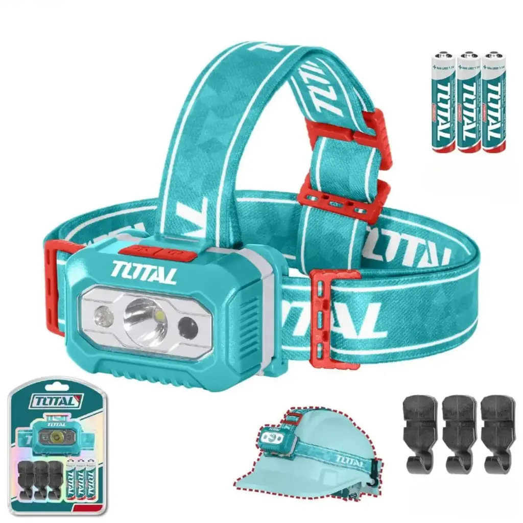 LINTERNA DE CABEZA 200 LUMENES TOTAL