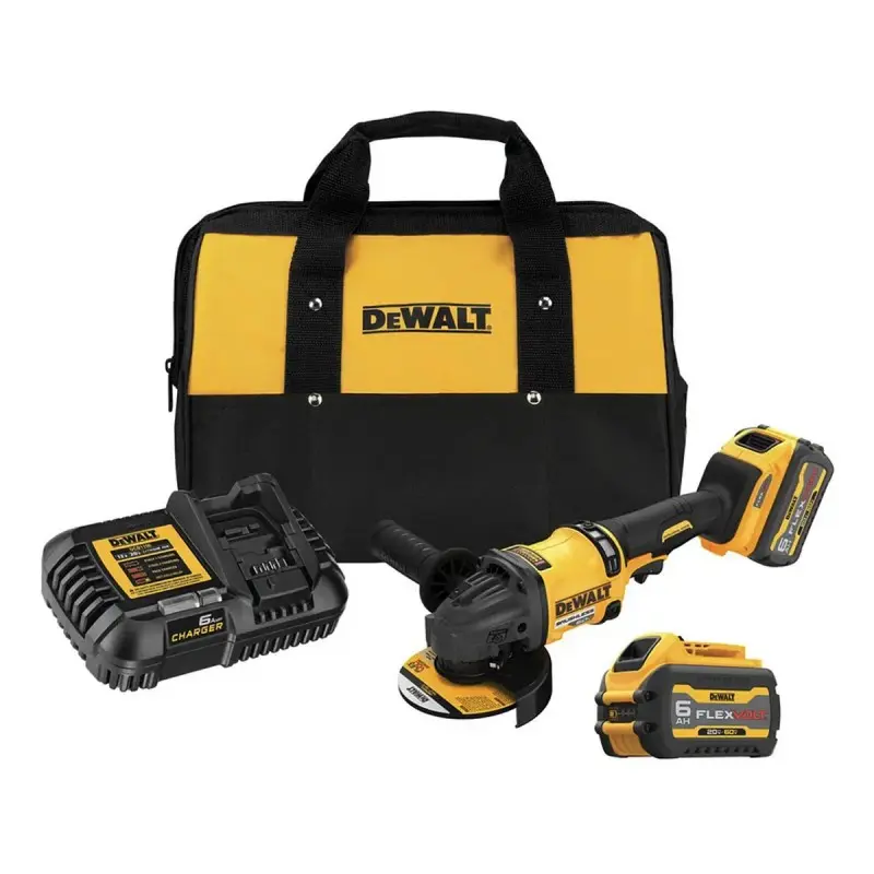 Amoladora Angular 5" 60V FlexVolt Brushless Incl 2 BATERIAS + CARGADOR DEWALT