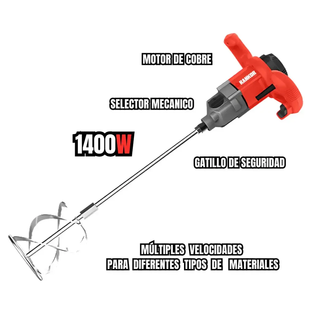 [RM140001] BATIDORA MEZCLADORA 1400W RANKOR