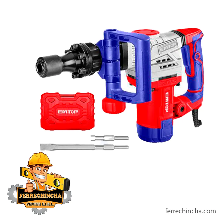 MARTILLO DEMOLEDOR HEX. 1300 W. – 7 KG. EMTOP 