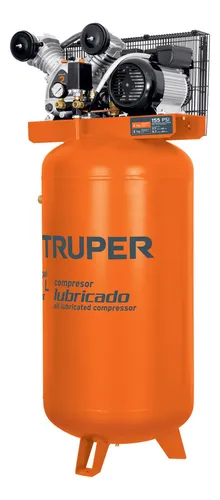 COMPRESORA 180L VERTICAL 4HP DOBLE PISTON TRUPER 103304