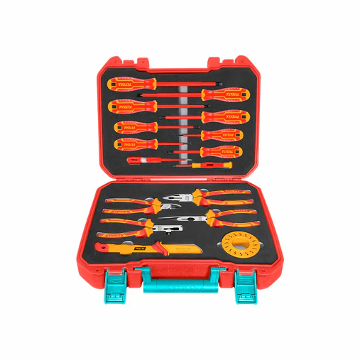 SET DE HERRAMIENTAS MANUALES DIELECTRICOS 1000V 16 PZS - MALETIN INDUSTRIAL