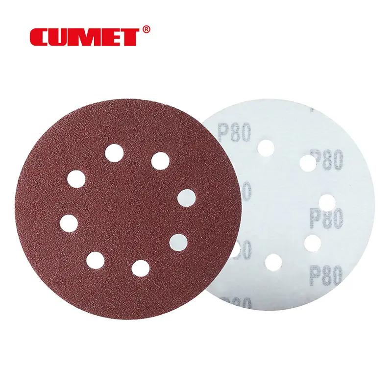 [CA26225RP080H8] CUMET DISCO LIJA VELCRO GRIT #80 9"MM