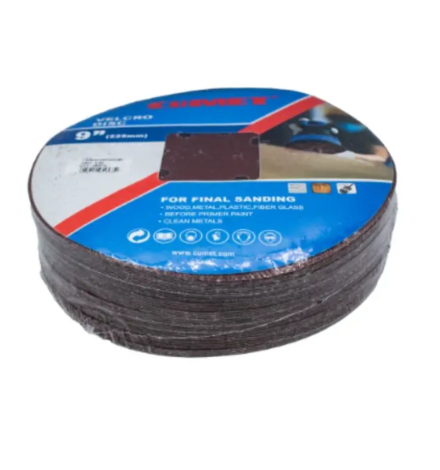 [A26225RP120H8] CUMET DISCO LIJA VELCRO GRIT #120 9"MM