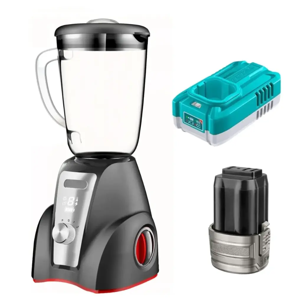 LICUADORA 16V CON PANTALLA LED CON BATERÍA Y CARGADOR TOTAL