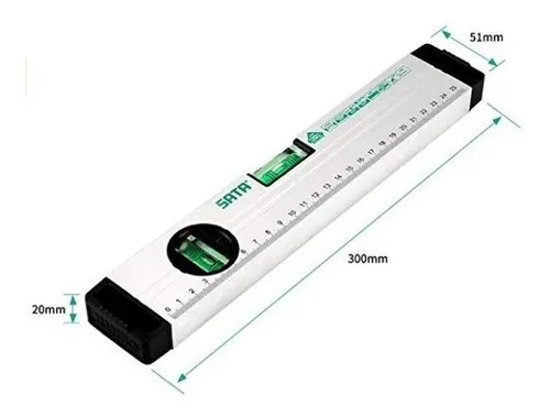 NIVEL BURBUJA 12" 300MM SATA