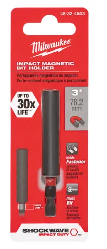 PORTAPUNTAS MAGNÉTICO SHOCKWAVE DE 75 MM (3") MILWAUKEE