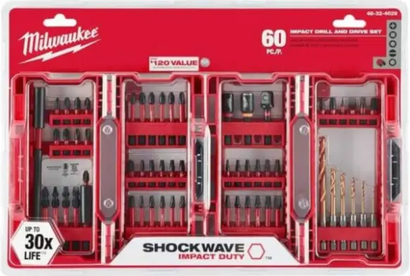 SET DE IMPACTO DE 60 PIEZAS MILWAUKEE
