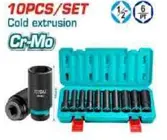 [THKISD12102L] JGO X10PCS DADOS IMPACTO LARGOS 1/2