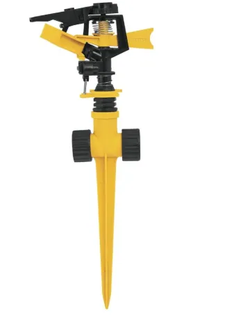 [20060] ASPERSOR PLÁSTICO DOS VÍAS, ESTACA DE 14 CM, PRETUL