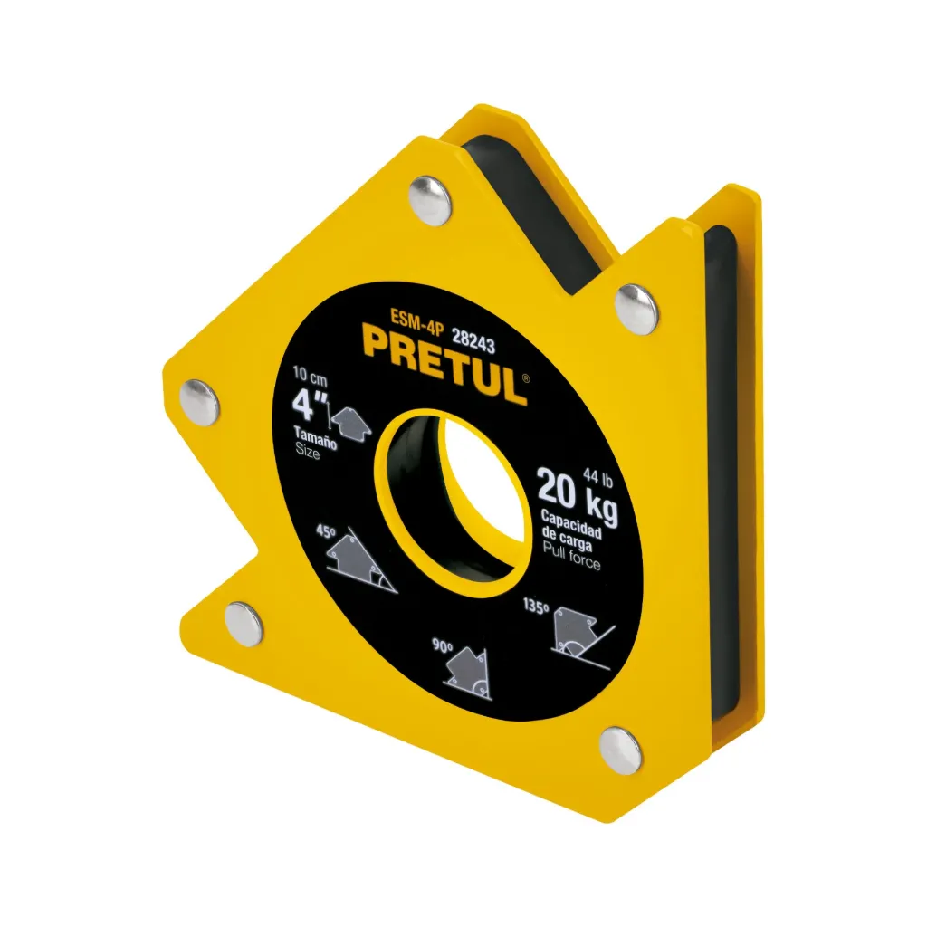 ESCUADRA MAGNÉTICA 5' PARA SOLDAR, CAPACIDAD 24 KG-28244-PRETUL