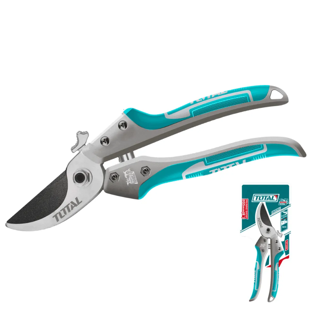 TIJERA DE PODAR 8’’ 205MM HQ MANGO TPR ALUMINIO CORTE 16MMA-THT15308-TOTAL