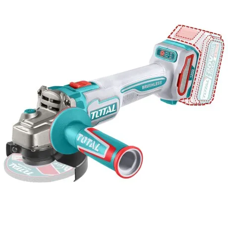[TAGLI221253] AMOLADORA 20V BRUSHLESS 3000-9000RPM 125MM M14 1200W.MAX INDUSTRIAL TAGLI221253