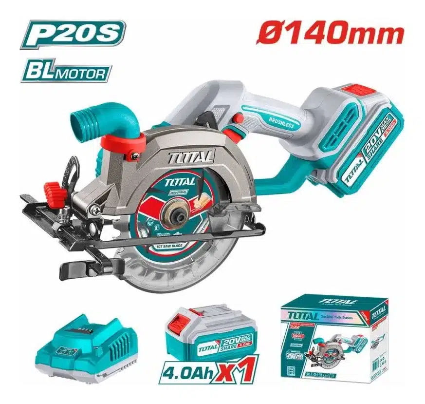 [TSLI14021] SIERRA CIRCULAR LI-ION 20V 6300RPM 140MM BRUSHLESS 1X4.0AH INDUSTRIAL TSLI14021