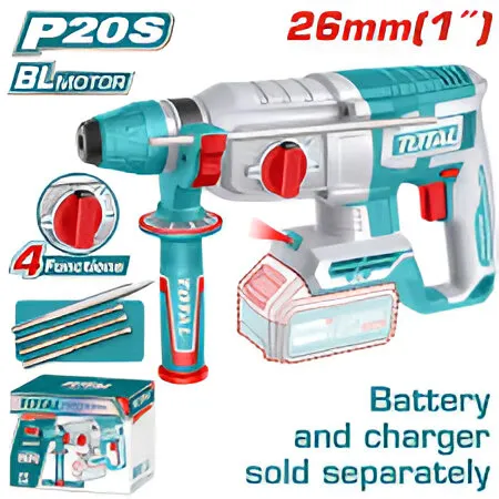 [TRHLI202682] ROTOMARTILLO SDS+ 26MM 20V 2.5J 0-5000BPM BRUSHLESS 2X4.0AH 4FUNC INDUSTRIAL TRHLI202682
