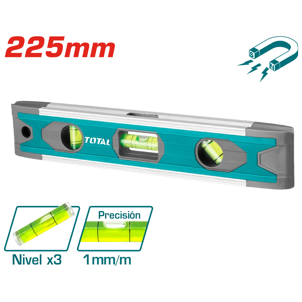 MINI NIVEL MAGNETICO 22.5CM-TMT2235-TOTAL
