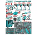 CARRITO PORTA HERRAMIENTAS ULTRA DE 436 PZAS 20V THPTCS84362 TOTAL