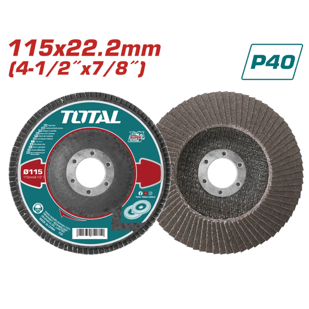 DISCO FLAP 115X22MM P40 ALTA VELOCIDAD-TAC6311540-TOTAL