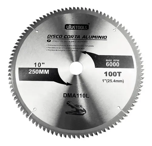 [DMA110L] DISCO DE SIERRA 10"(250mm) x 100T PARA ALUMINIO /DMA110L/UYUSTOOLS