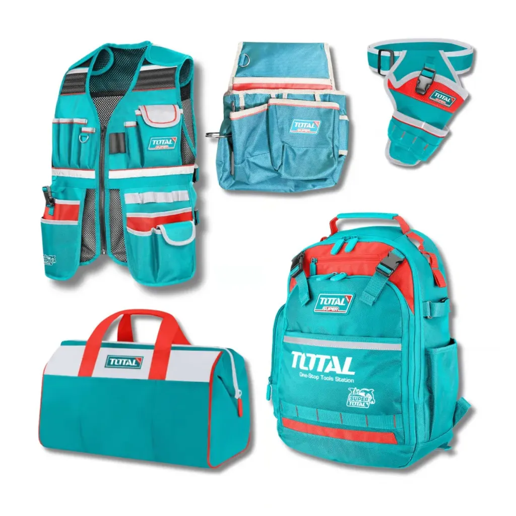 SET X5PCS MOCHILA Y PORTA HERRAMIENTAS-TOS23090-TOTAL