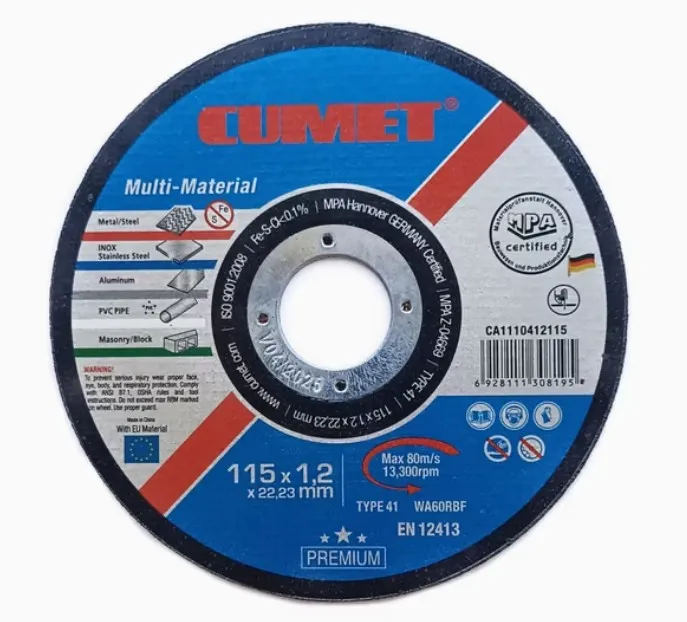 DISCO 115X1.2X22.2MM MÁX RPM 13300-CA1110412115-CUMET