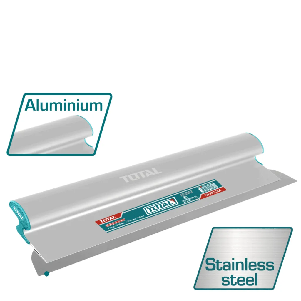 ESPATULA DE EMPASTADO DRYWALL 60CM TH:0.5MM ACERO INOX INDUSTRIAL -THSCL02401-TOTAL