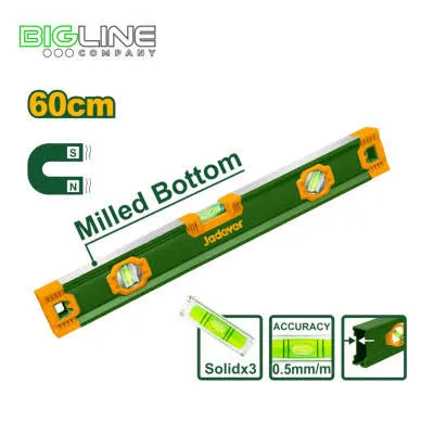 NIVEL BURBUJA 60CM B:3 AL 1.5MM PRES:0.5MM MAGNETICO - JDSL3G60 - JADEVER