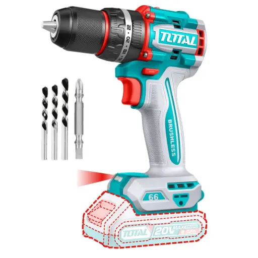 [TDLI206681] ATORNILLADOR BRUSHLESS 66N.M. 20V C/ CHUCK METÁLICO 13MM SOLO CABEZAL
