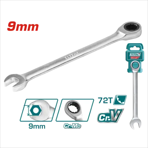 [TCSPAR091] LLAVE CON RACHET 9MM