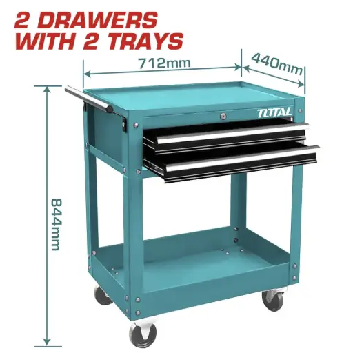 [THPTC201] CARRITO PORTA HERRAMIENTAS CON 2 CAJONES