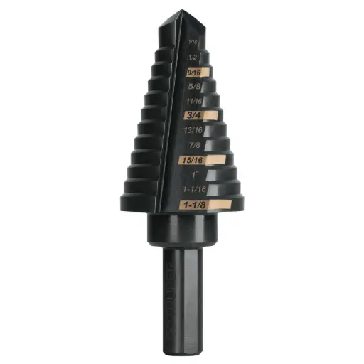 [101458] BROCAS ESCALONADAS OXIDO NEGRO 7/16"-1 1/8"