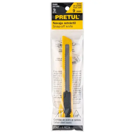 [22403] CUCHILLA PLASTICA ,9MM, PRETUL