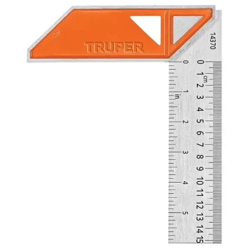 [14370] ESCUADRAS PARA CARPINTERO , MANGO DE ALUMINIO 6" TRUPER