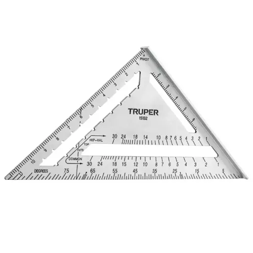 [15132] ESCUADRAS PARA MUROS DE YESO ALUMINIO 12" TRUPER