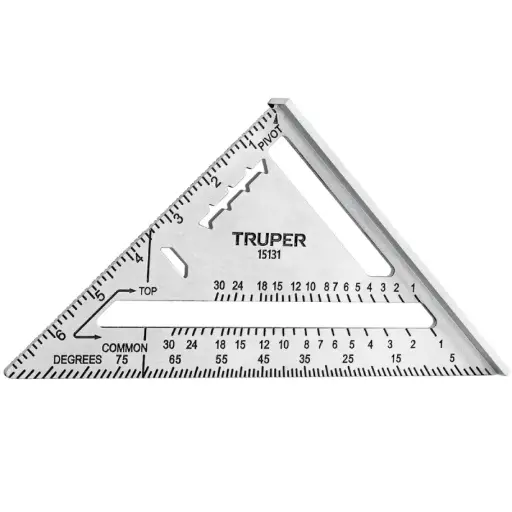 [15131] ESCUADRAS PARA MUROS DE YESO ALUMINIO 7" TRUPER