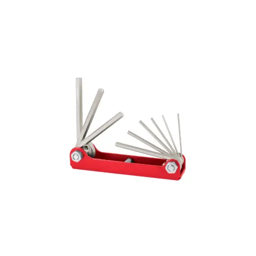 [15566] JUEGO DE LLAVES ALLEN TIPO NAVAJA , CUERPO DE LAMINA 5/64"-1/4" TRUPER