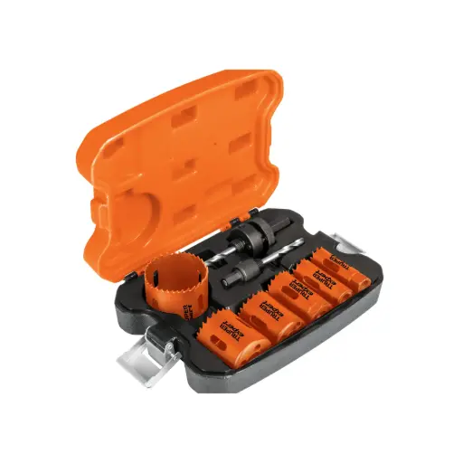 [15405] JUEGO DE SIERRAS COPA BIMETALICAS 8 PIEZAS TRUPER